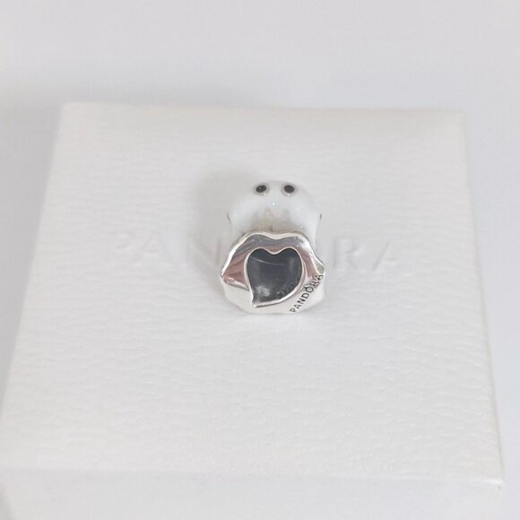 Pandora Glow-in-the-dark Boo Ghost Charm S925 Silver with box - Picture 7 of 8